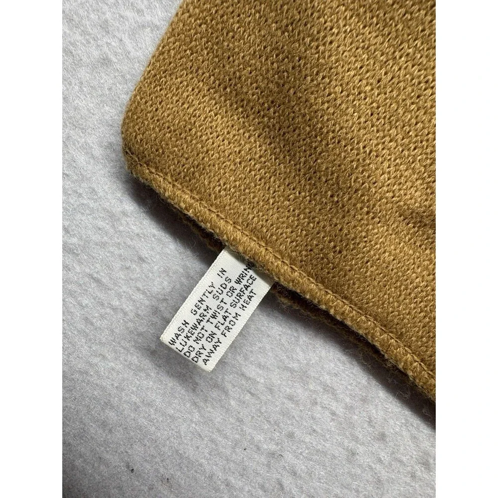 Vintage Christian Dior Dickie Neck Warmer Unisex Brown Acrylic Turtleneck Retro